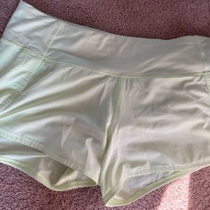 NEW!! Neon yellow Lululemon shorts 4”
